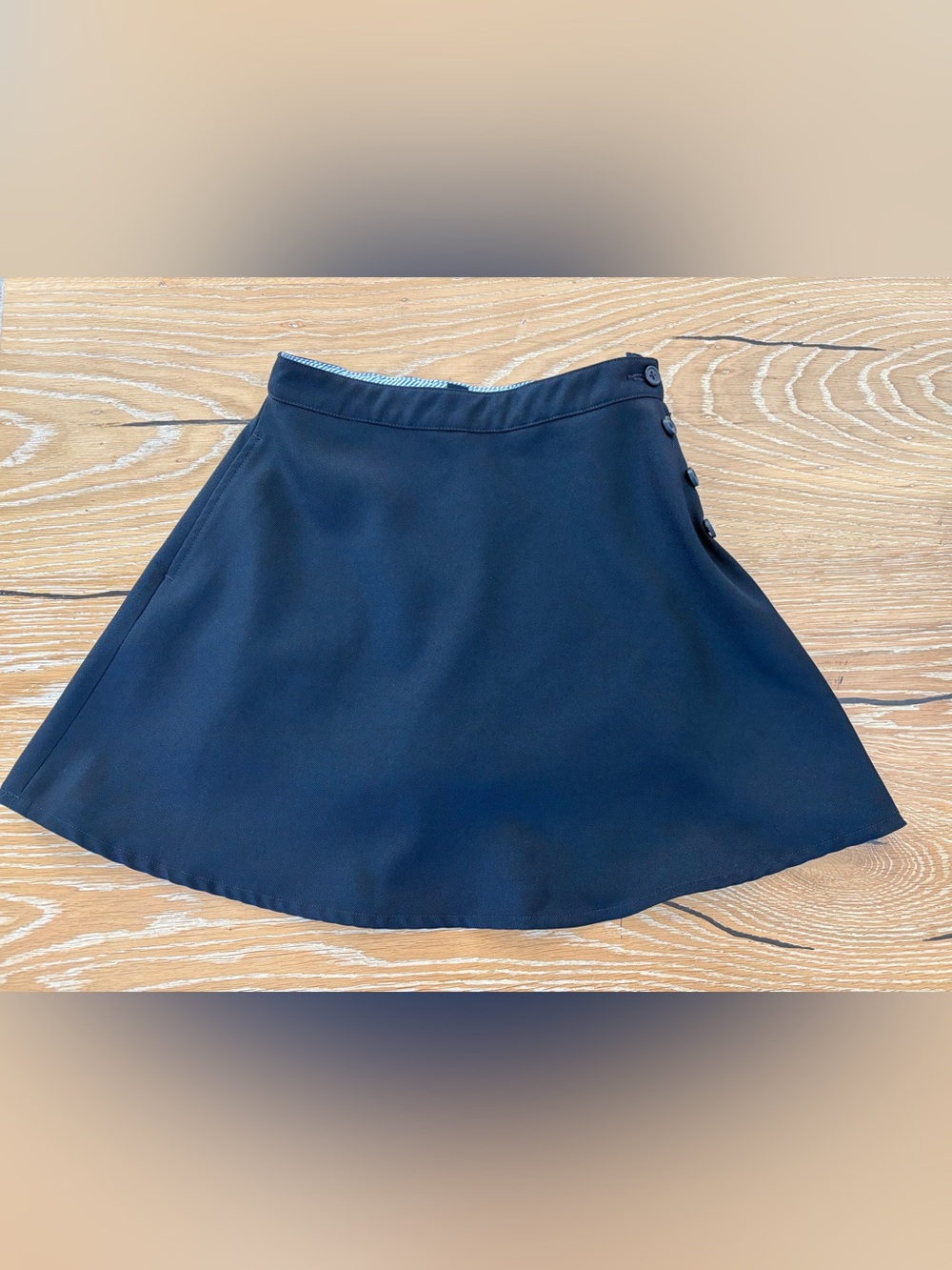 Tommy Hilfiger - School Uniform A-Line Side Button Skort - Navy - Picture 3 of 7